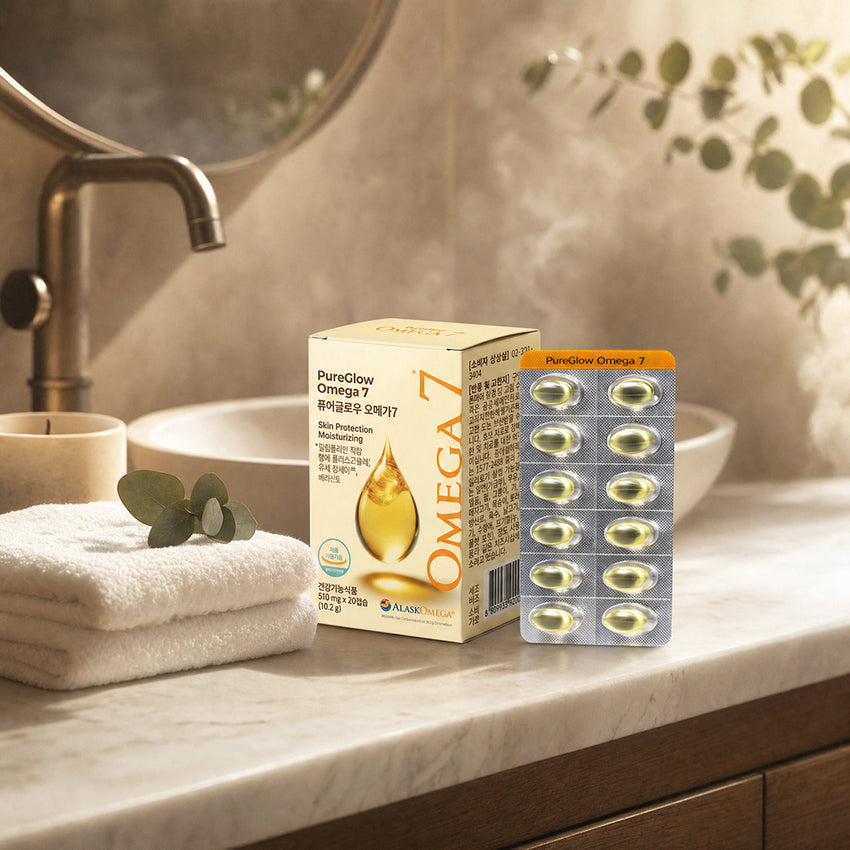 Koreanische Omega-7 Kapseln mit Vitamin E
