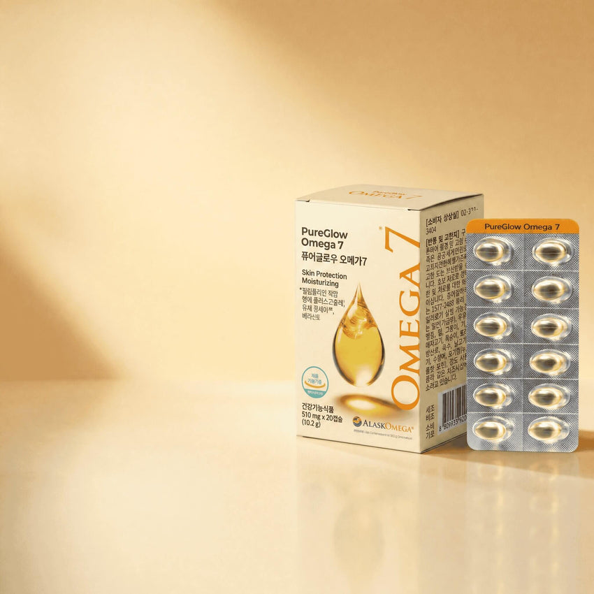 Koreanische Omega-7 Kapseln mit Vitamin E