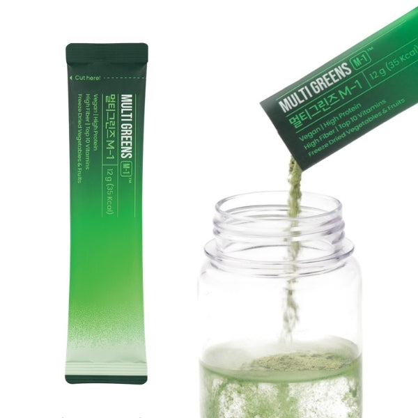 Koreanisches Multi Greens – Grünpulver mit 83 Inhaltsstoffen | 5 Sticks